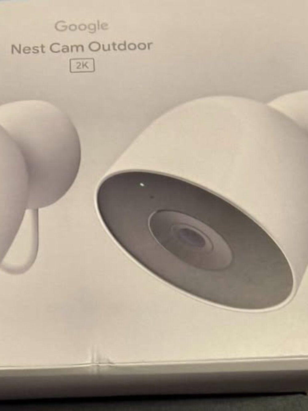 Google - Nest Cam Outdoor (wired, 2nd gen) - 2K Video and Gemini - 1 camera